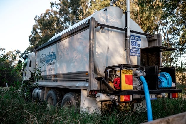 Bulk tank water delivery service in Sunshine Coast hinterland, providing reliable potable water supply for southern areas and northern Morton Bay Region homes, farms, and commercial