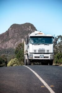 Water truck supplying a bulk water delivery to the Sunshine Coast Hinterland